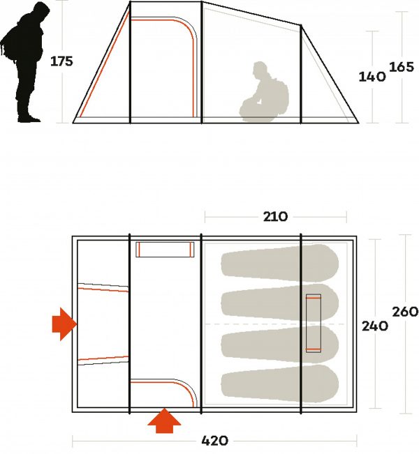 TENDA METEORA 4 Ferrino - immagine 3