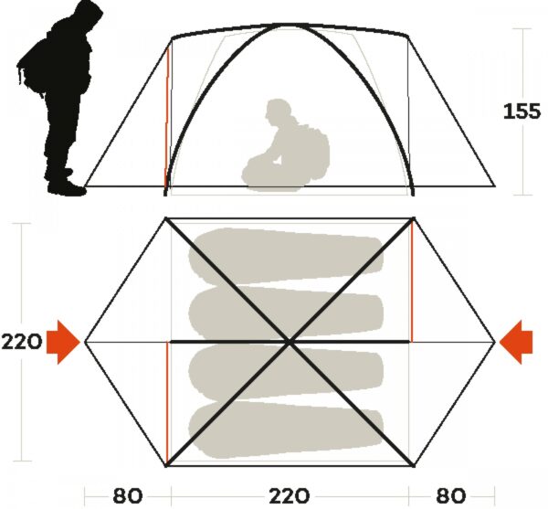 TENDA LHOTSE 4 Ferrino - immagine 4