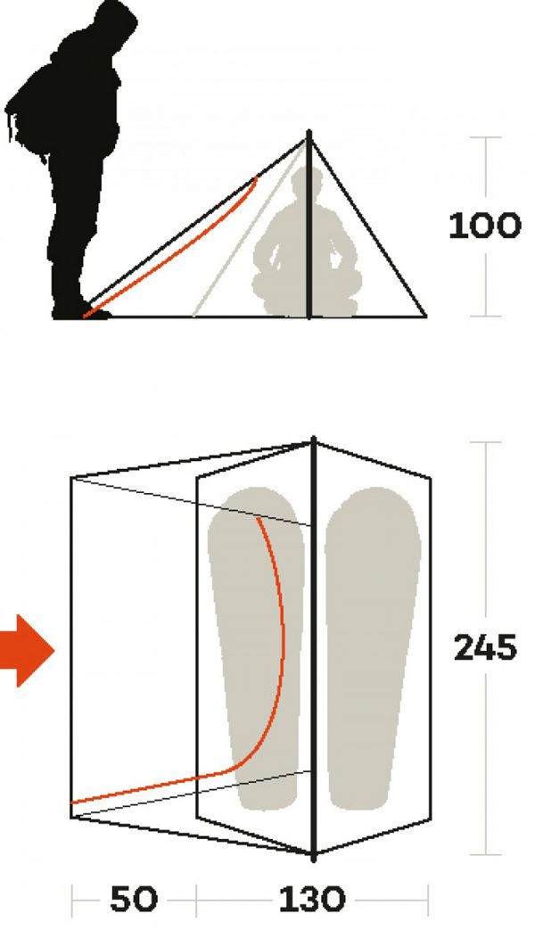 TENDA SINTESI 2 Ferrino (verde oliva) - immagine 3