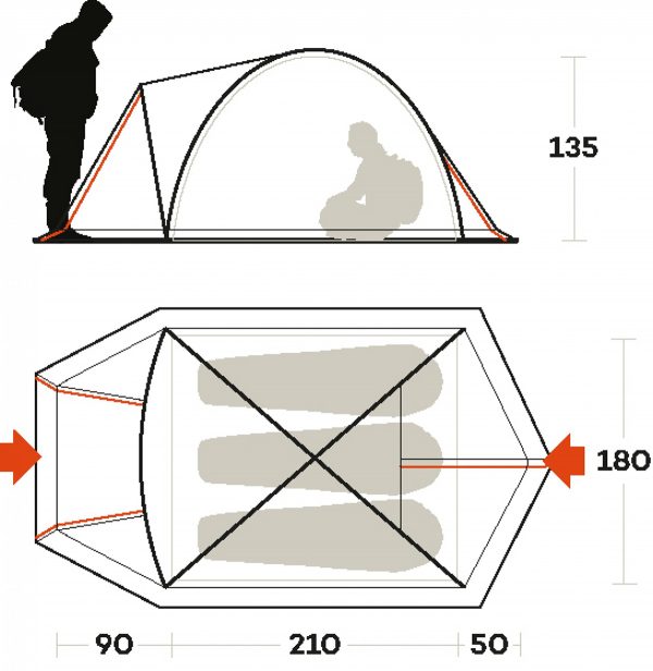 TENDA SKYLINE 3 ALU Ferrino - immagine 3