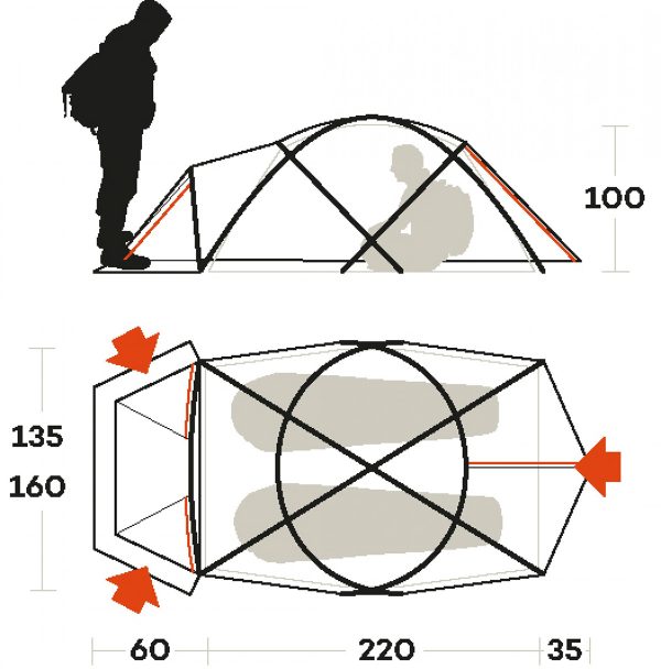 TENDA SNOWBOUND 2 Ferrino - immagine 3