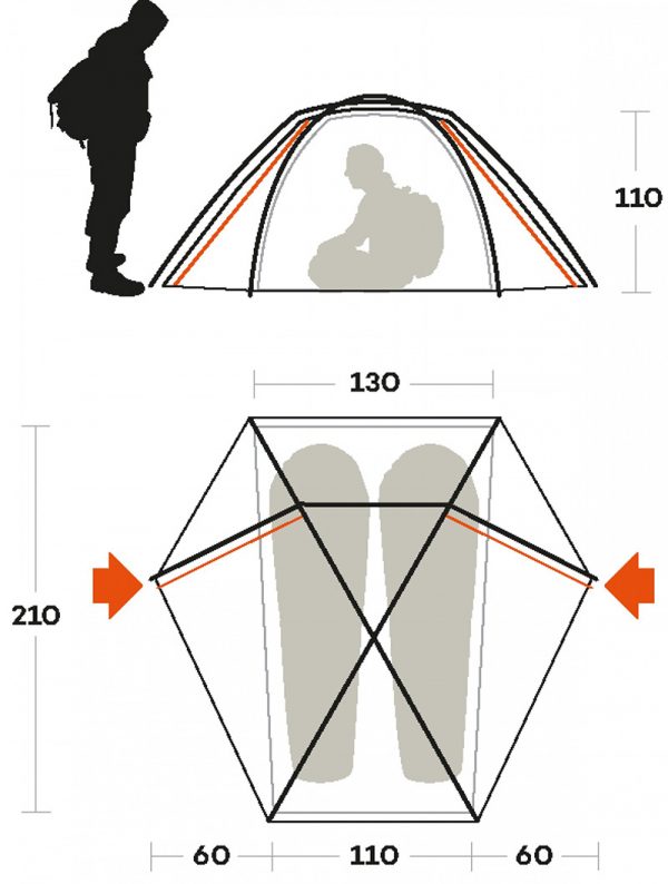 TENDA TRIVOR 2 Ferrino - immagine 3