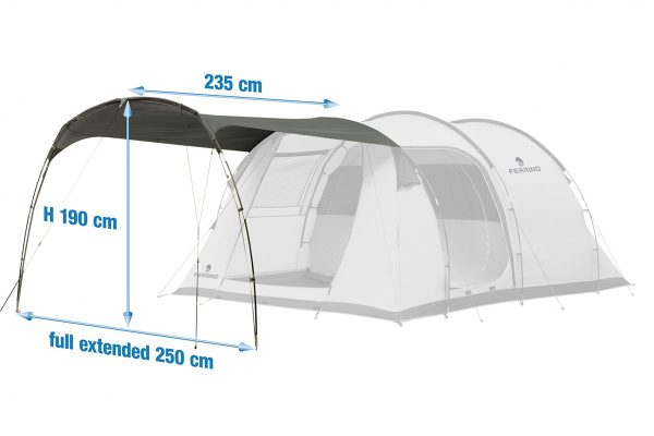 VERANDA CANOPY 4 Ferrino (grigio scuro) - immagine 2