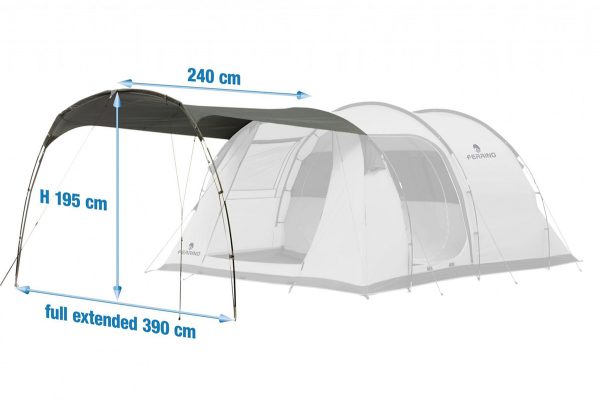 VERANDA CANOPY 5 Ferrino (grigio scuro) - immagine 2