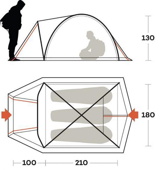 TENDA TENERE 3 Ferrino - immagine 3
