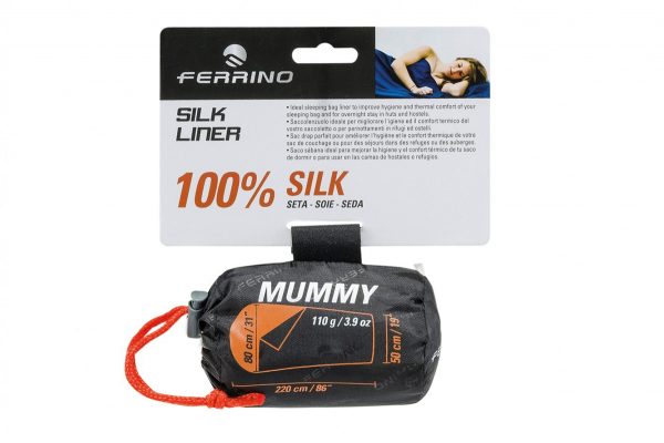 Saccolenzuolo SILK LINER MUMMY Ferrino - immagine 2