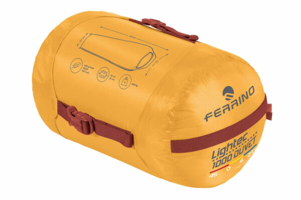 SACCO Lightec 1000 DUVET Ferrino NEW (giallo) - immagine 2