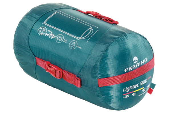 SACCO LIGHTEC SSQ 950 Ferrino (verde) (con cerniera a destra e a sinistra) - immagine 2