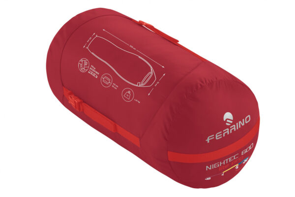 SACCO NIGHTEC LITE PRO 600 M Ferrino (rosso) - immagine 2