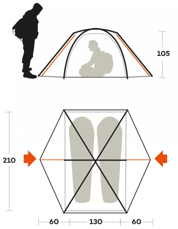 TENDA RIFT 2 Ferrino (blu) - immagine 4