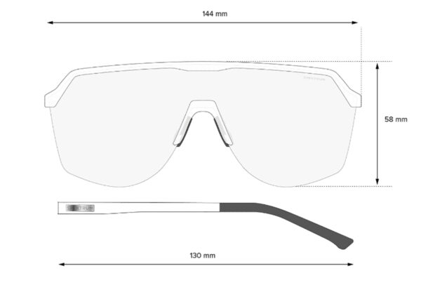 Occhiali Spektrum Blank Black Infrared Lens - immagine 3